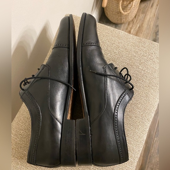 BALLY \'Trino\' ITALY Leather Cap Toe Derby Oxford in Black Leather main image 3
